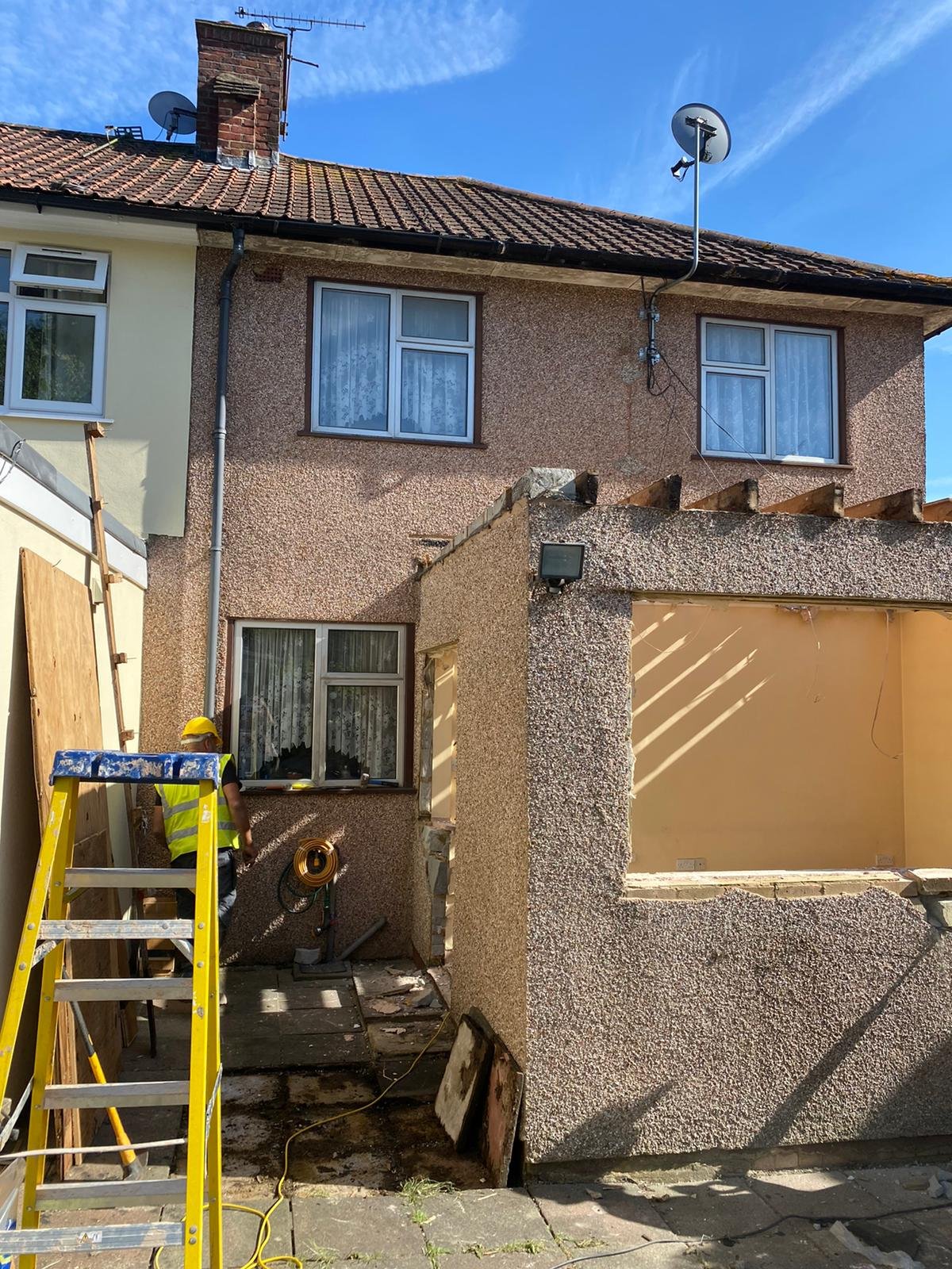 Single-Storey Side Extension for Kitchen & WC | HS Construction Services